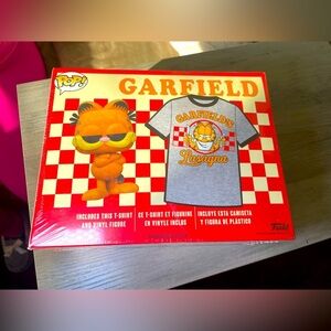 Funko Garfield Lasagna New Limited Edition Tshirt XL & Vinyl Figurine Sealed